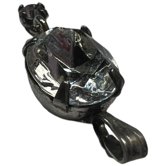 Faux Diamond Small Drop Pendant - Elegant & Sparkling Design - Picture 4 of 8